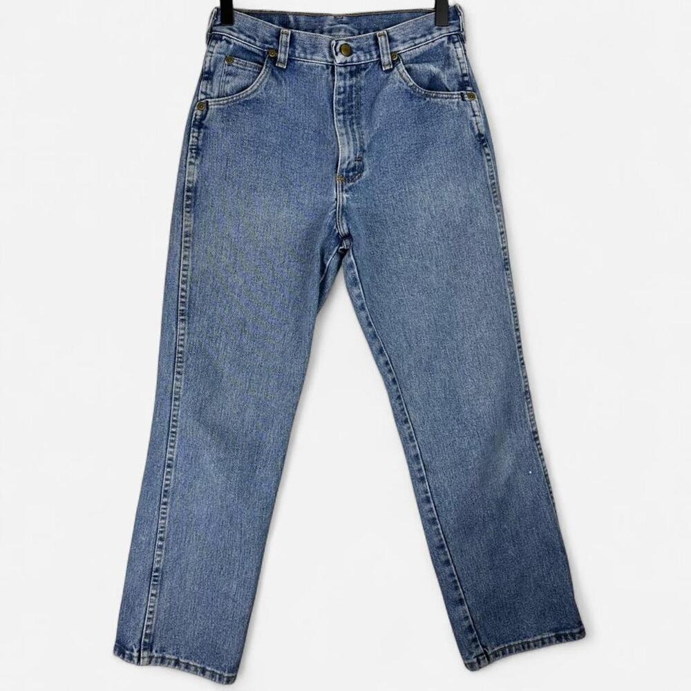 Wrangler vintage style straight leg jeans light wash high rise - Picture 3 of 8
